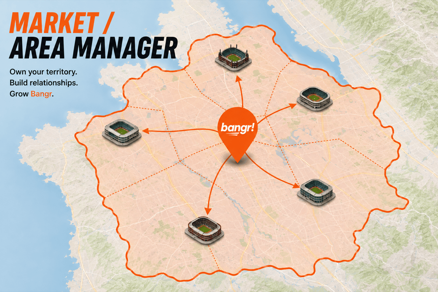Bangr market manager territory map: own your territory, build relationships, grow Bangr